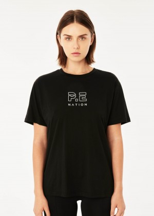 Black P.E Nation Heads Up Tee | GLSDHWV-10