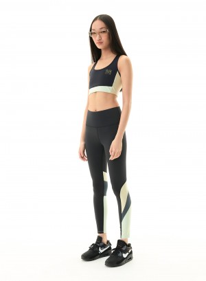 Black P.E Nation Initialise Legging | MUQVDNS-87