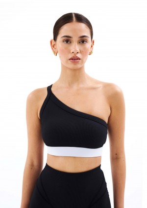 Black P.E Nation Mark One Sports Bra | MXRJCGZ-56