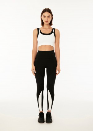 Black P.E Nation Podium 7/8 Legging | QDEAOXW-48