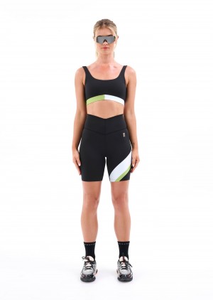 Black P.E Nation Sprint Time Bike Short | OXQGDRP-85