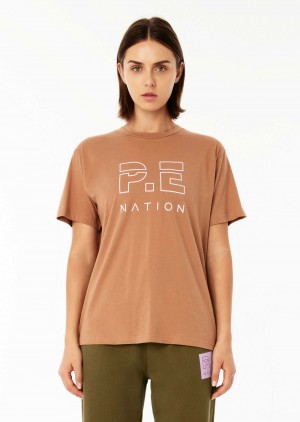 Camel P.E Nation Heads Up Ss Tee | LDFRCPV-14