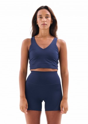 Dark Navy P.E Nation Full Count Sports Bra | DTSRJBN-05