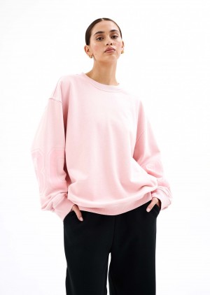 Flamingo Pink P.E Nation Backfield Sweater | DUKHQOC-17