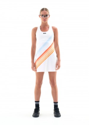 Optic White P.E Nation Wave Form Dress | VCPXSNO-58