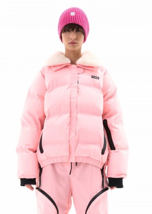 Pastel Pink P.E Nation Saroma Snow Jacket | PDJCNHE-52
