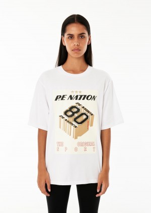 White P.E Nation BEGINNING TEE OPTIC | QXOWCMZ-15