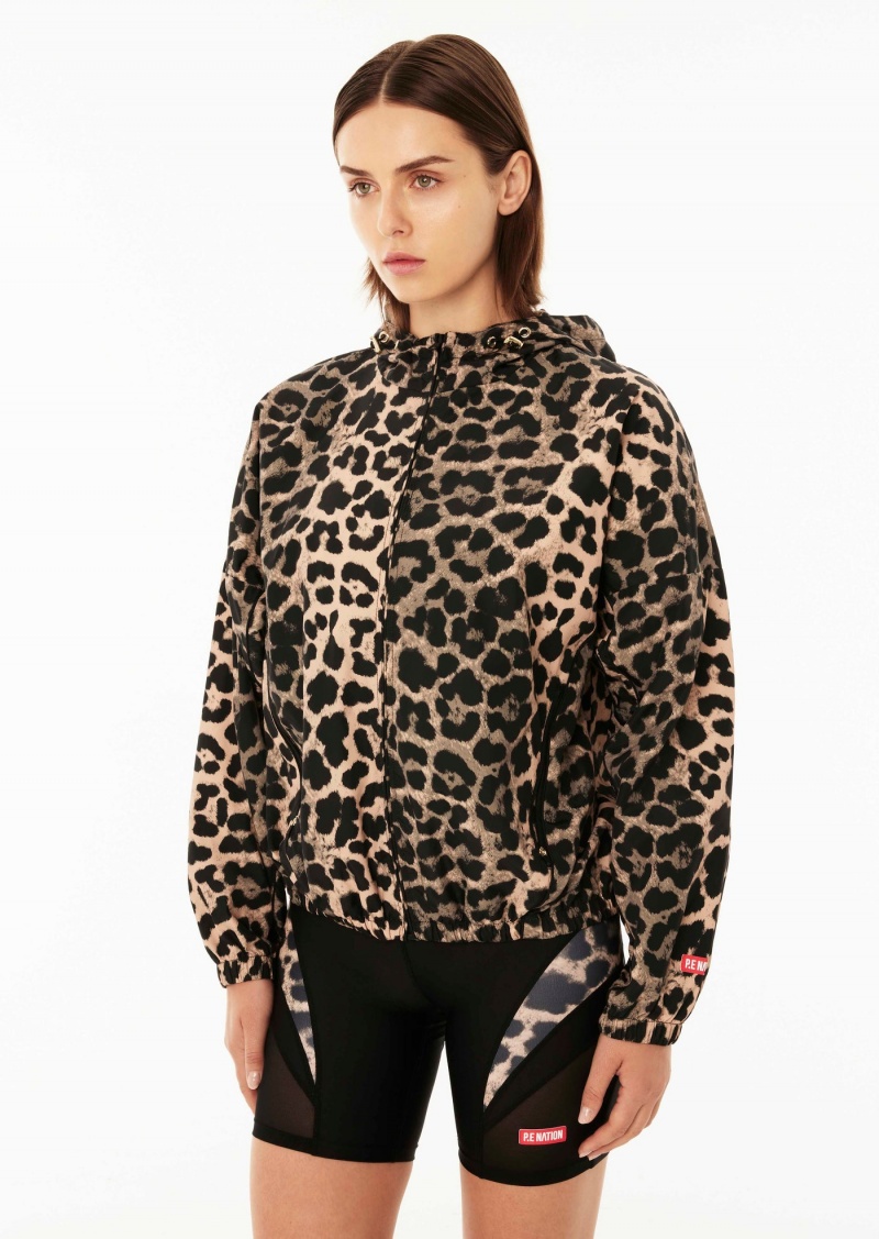 Animal Print P.E Nation Downforce Jacket | ICSATPH-37