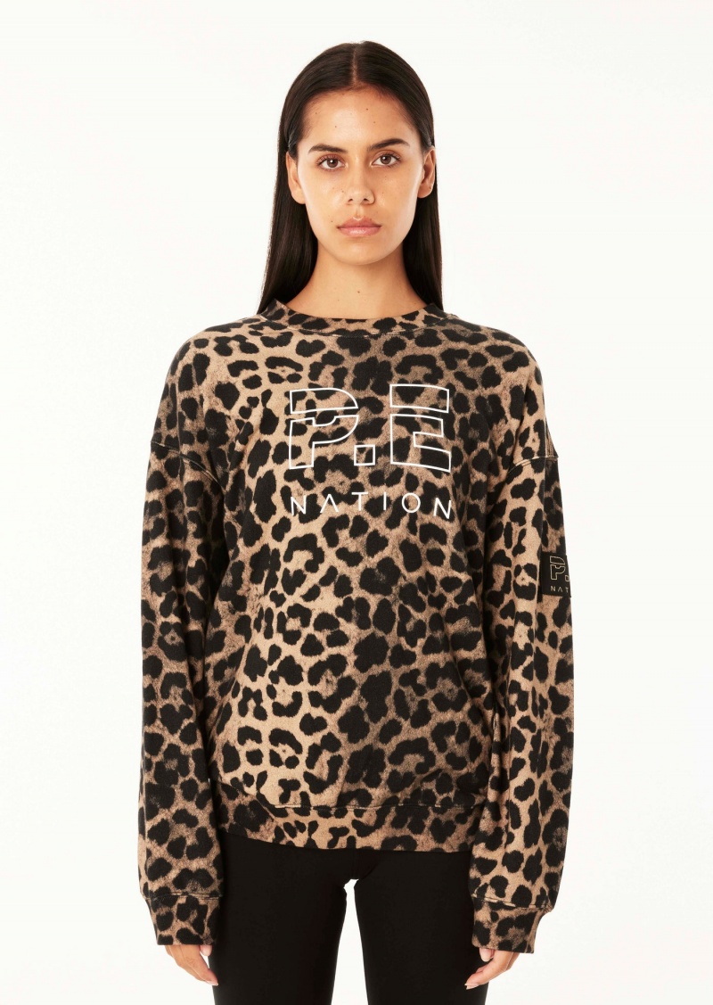 Animal Print P.E Nation Element Sweat | WVQFRYK-18