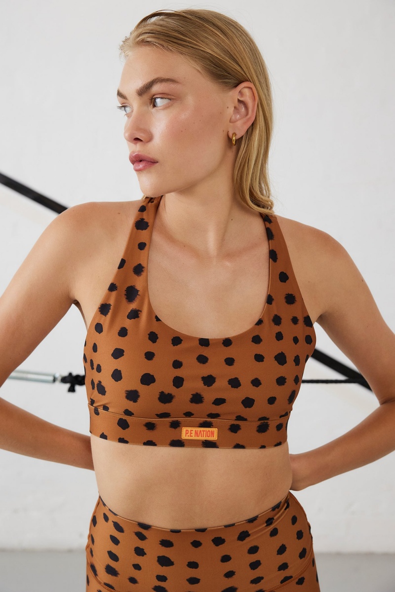 Animal Spot P.E Nation Monterosa Sports Bra | IUOCMLV-69