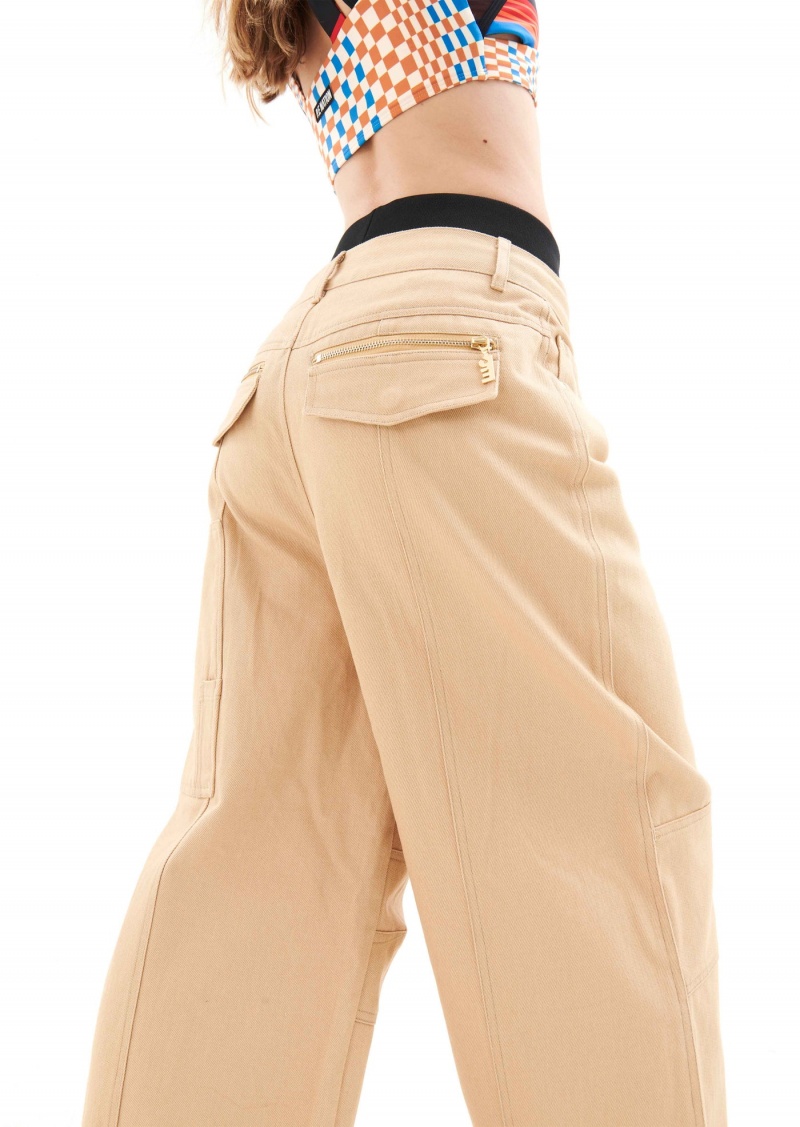 Beige P.E Nation Sierra Pant | ZUKQTEL-98