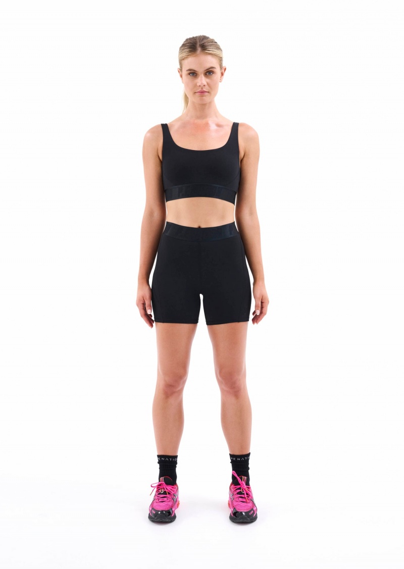 Black P.E Nation Backcheck Sports Bra | JLSPAUR-92