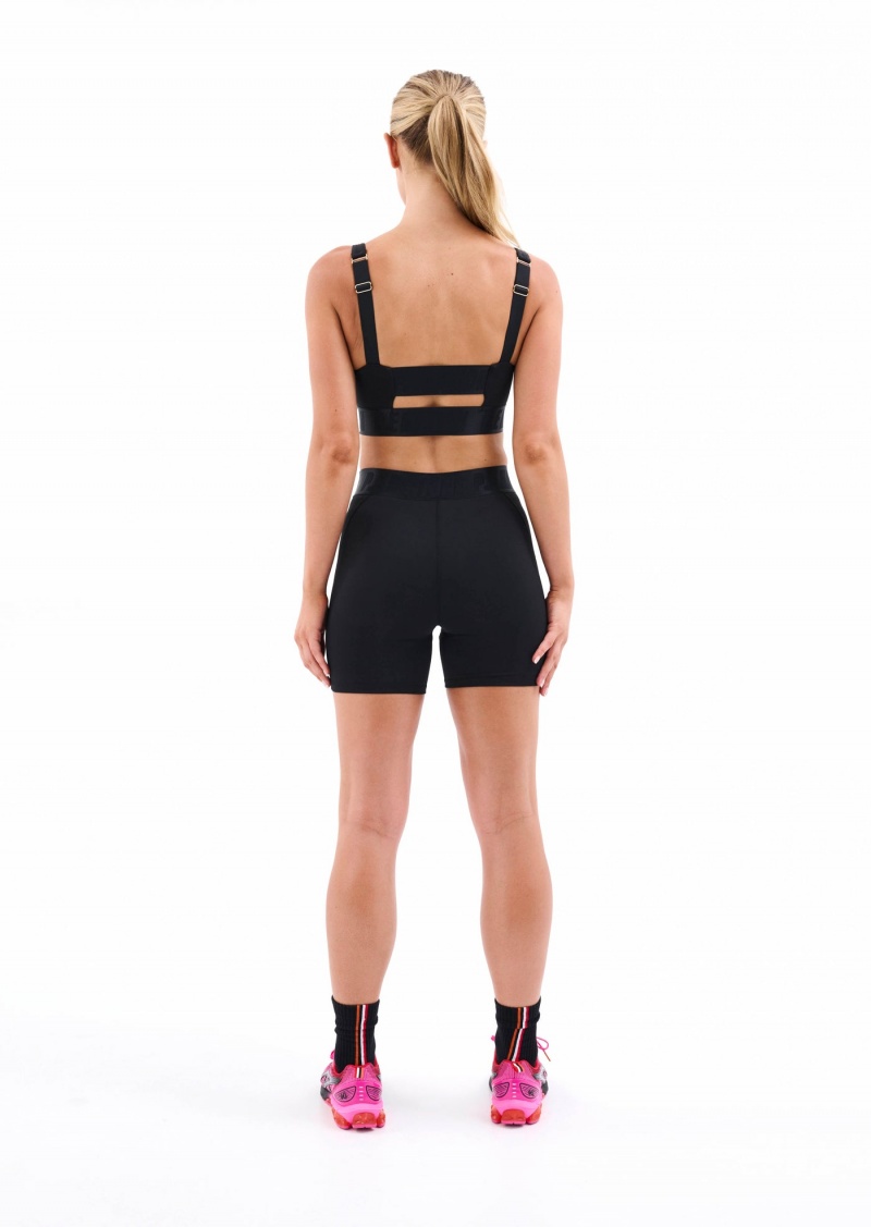 Black P.E Nation Backcheck Sports Bra | JLSPAUR-92