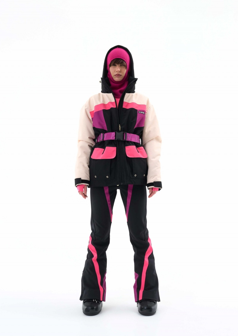 Black P.E Nation Chamonix Snow Jacket | BHKNUJX-79