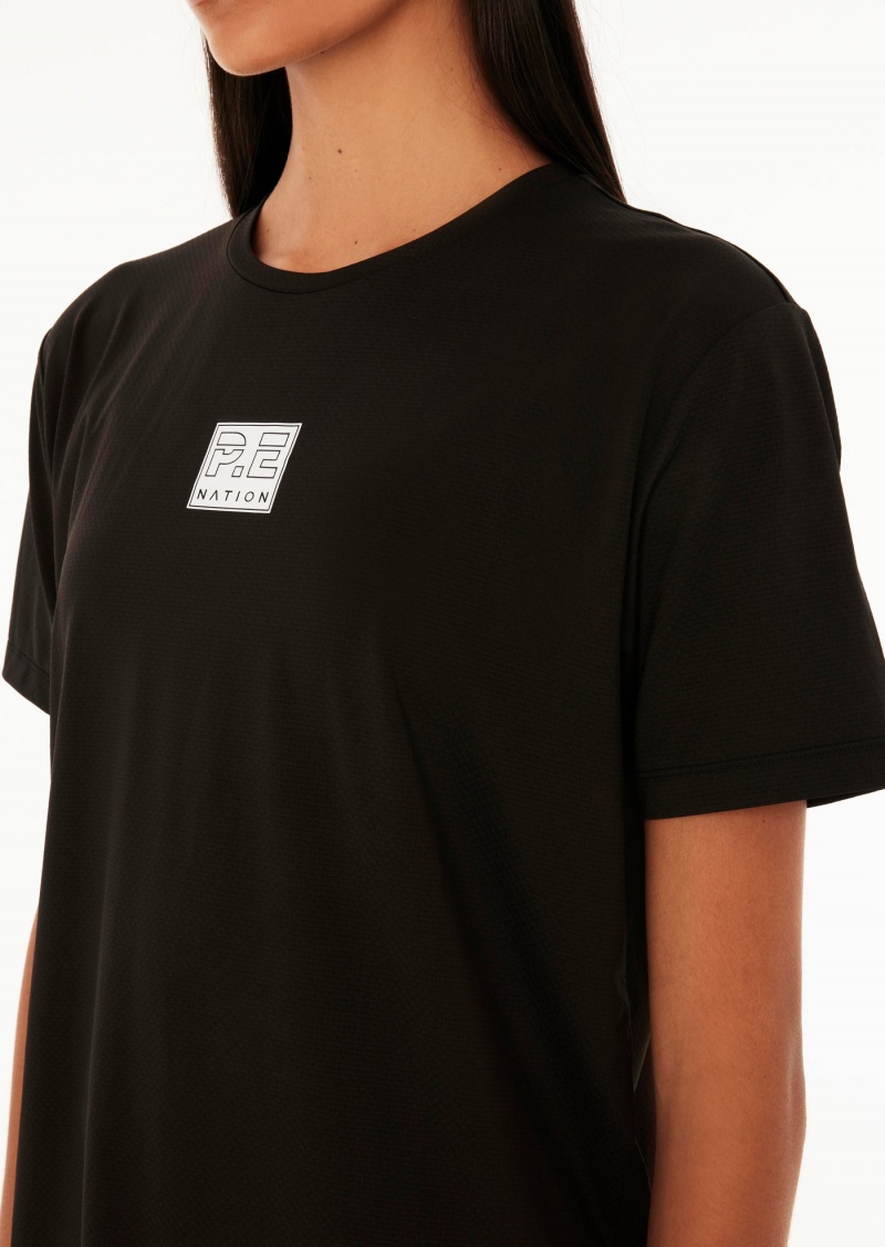 Black P.E Nation Crossover Air Form Tee | FBOEMGV-97