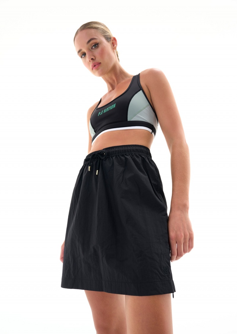 Black P.E Nation Debut Skirt | LXWABRV-62