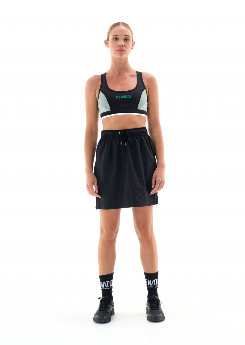 Black P.E Nation Debut Skirt | LXWABRV-62