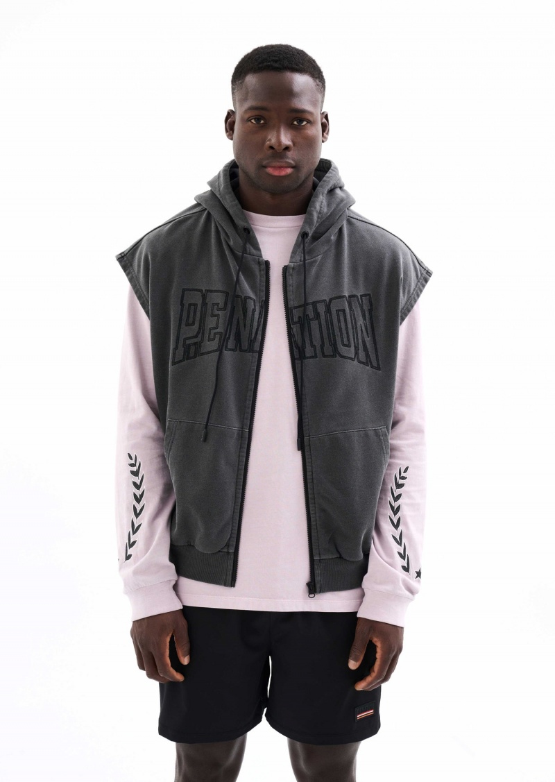 Black P.E Nation Downtown Vest | ZVPCGWE-42