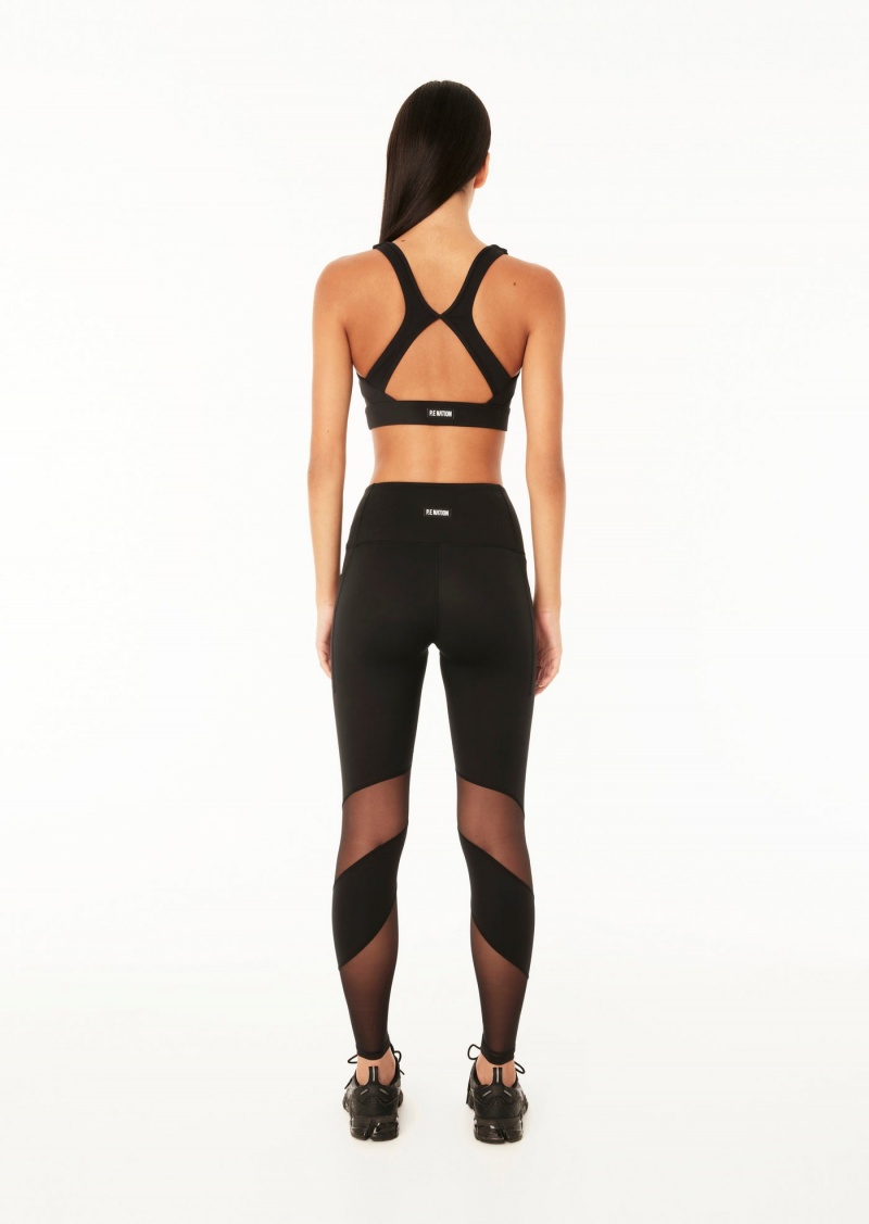 Black P.E Nation Freestyle Full Length Legging | VFGHKLM-31