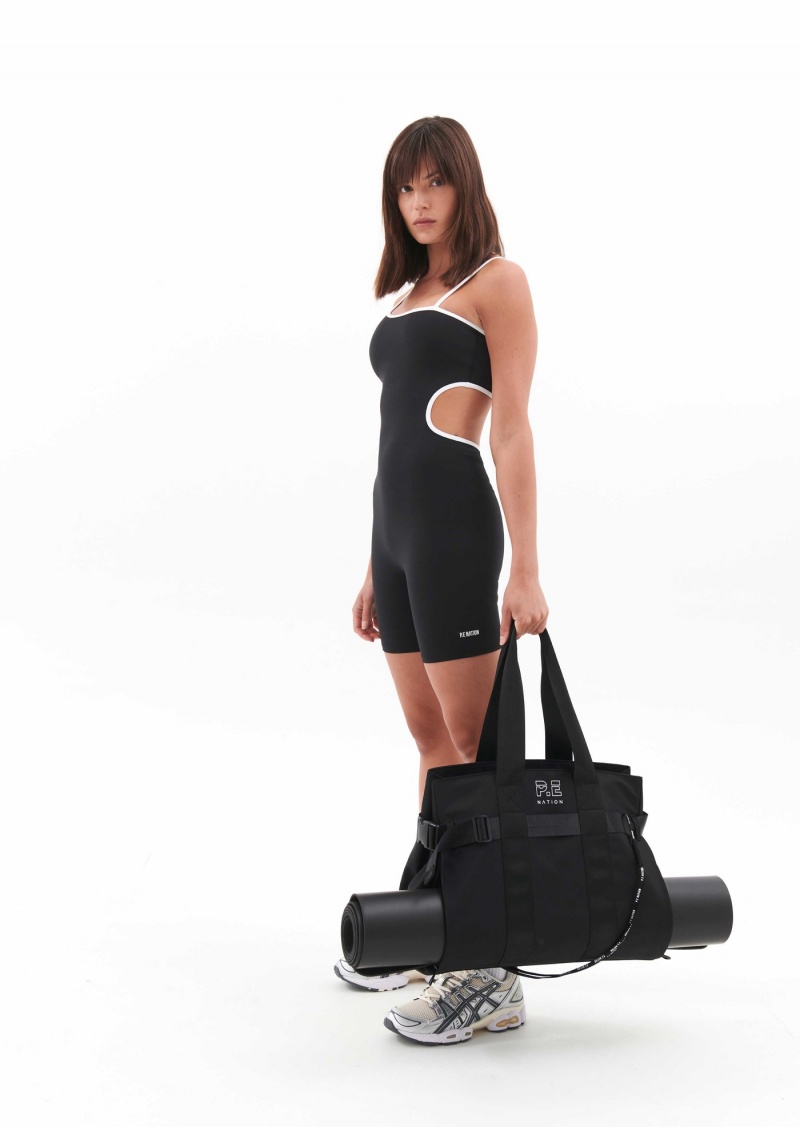 Black P.E Nation Function Yoga Bag | PVOEUCX-42