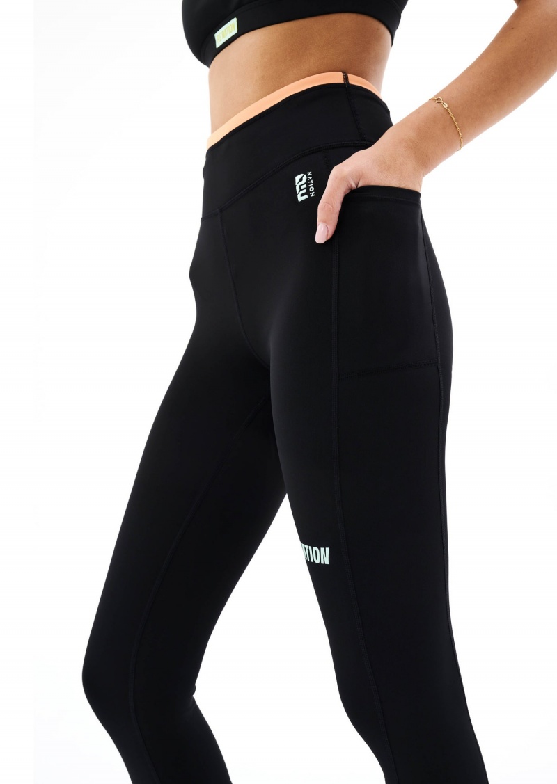 Black P.E Nation Futura Legging | QSIPYRE-56