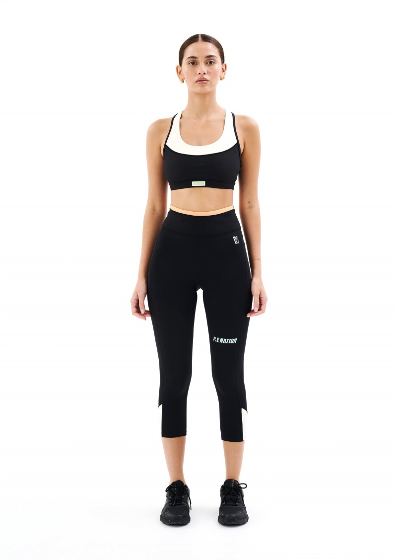 Black P.E Nation Futura Legging | QSIPYRE-56