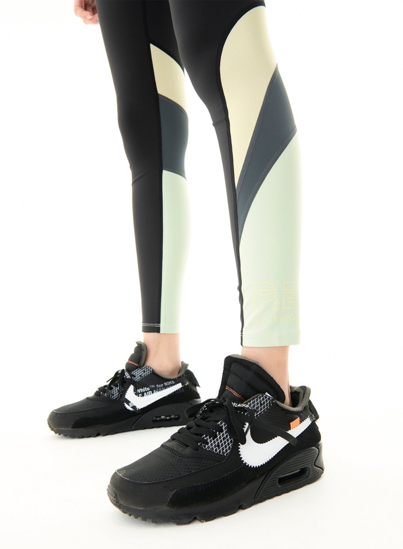 Black P.E Nation Initialise Legging | MUQVDNS-87