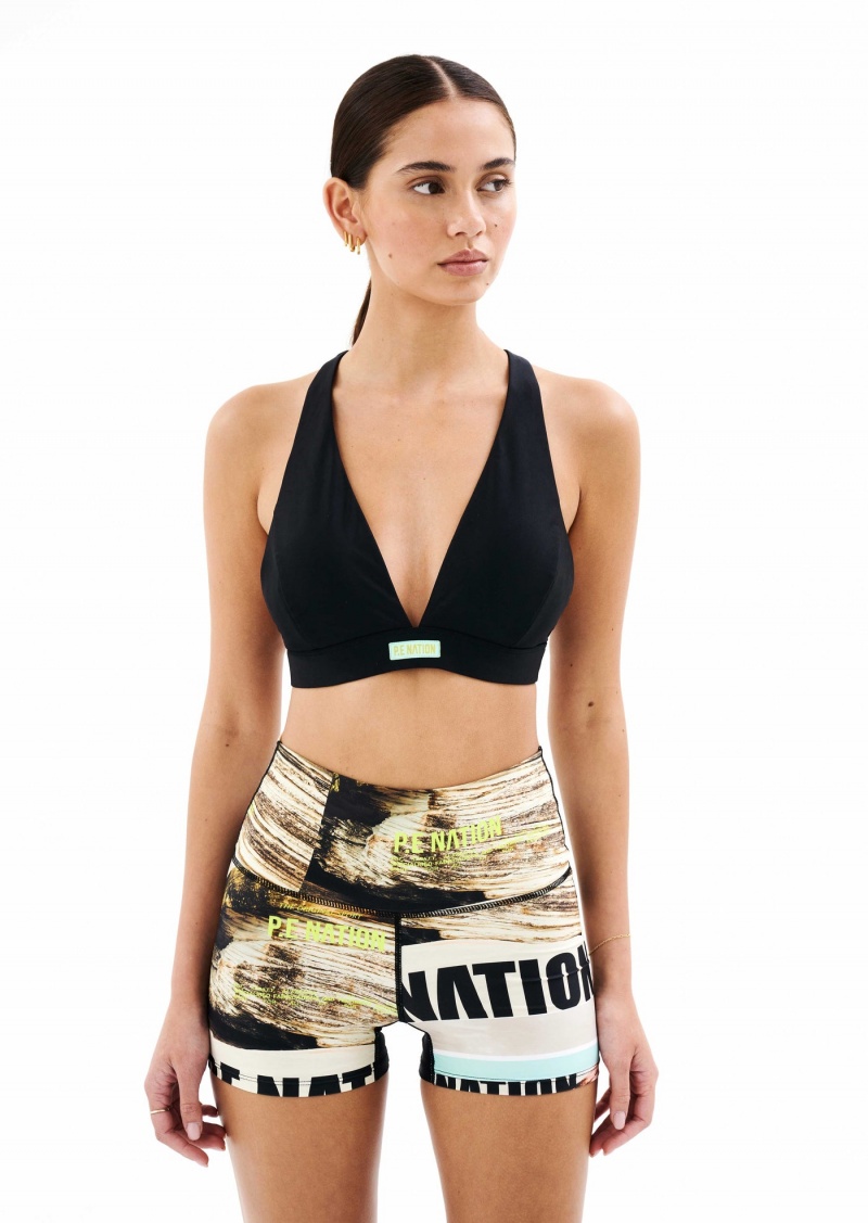 Black P.E Nation Lido Bikini | PYWIMNC-07