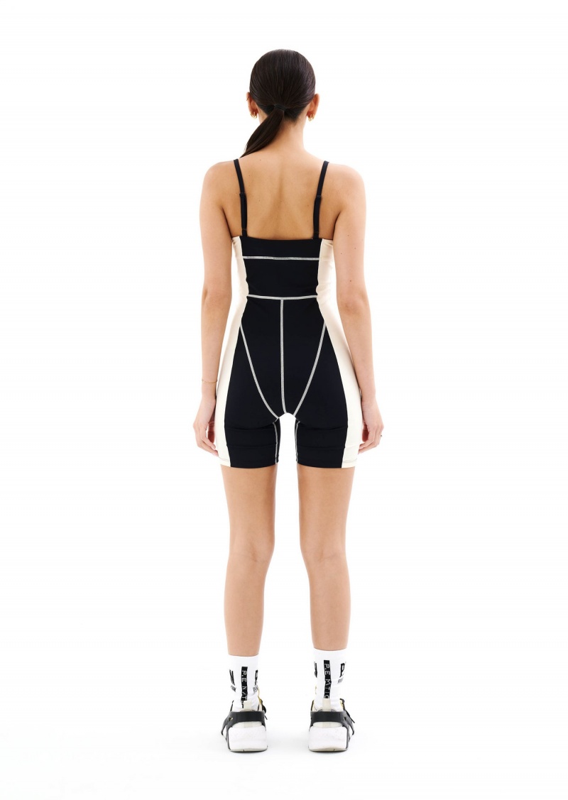 Black P.E Nation Lido Bodysuit | YSIONWH-83