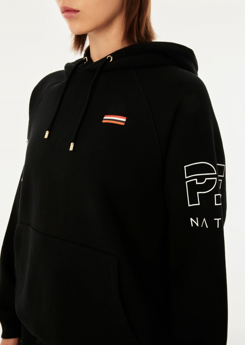 Black P.E Nation Moneyball Hoodie | NKDYRSL-96