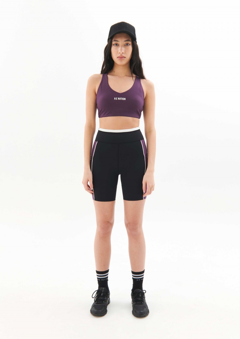 Black P.E Nation Motion Bike Short | JTSHWNV-40