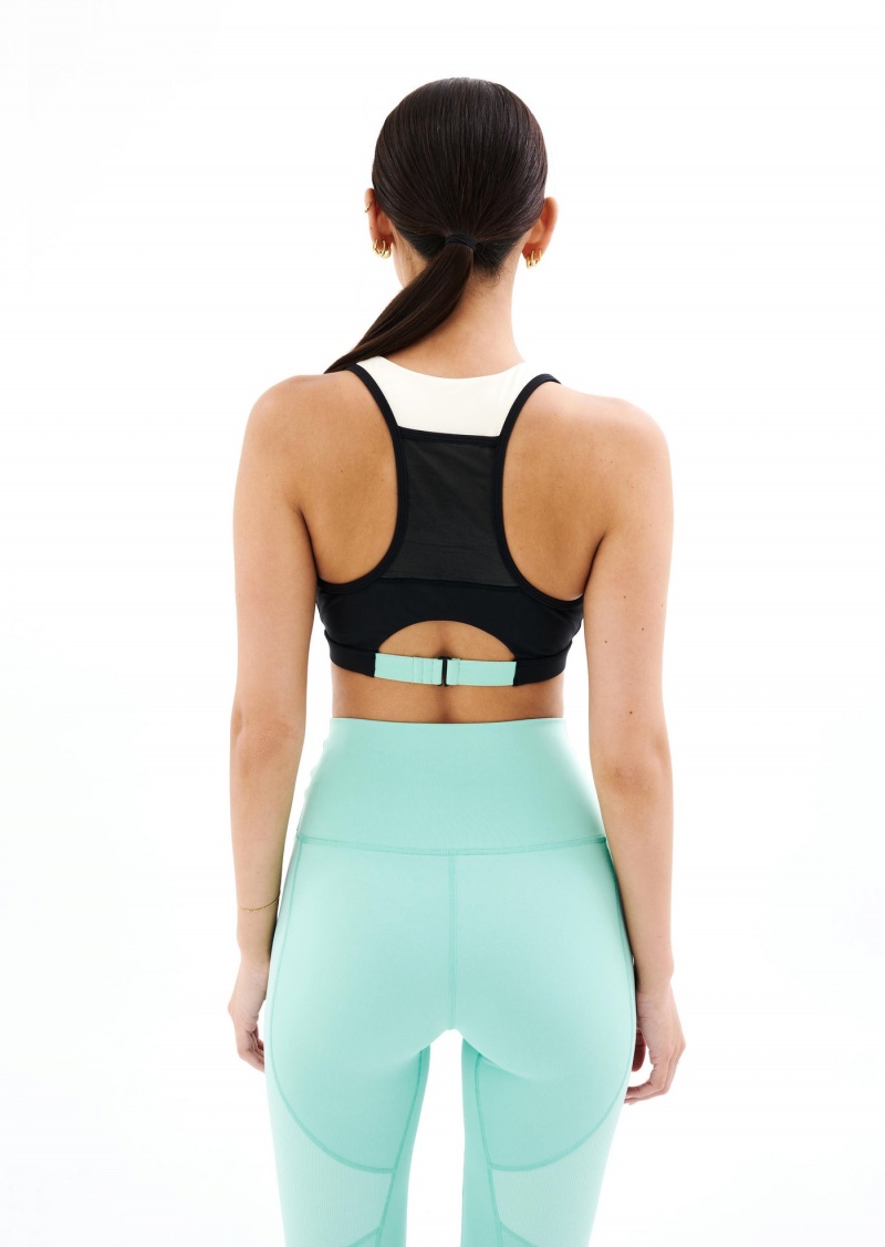 Black P.E Nation Neptune Sports Bra | WNACJIO-12