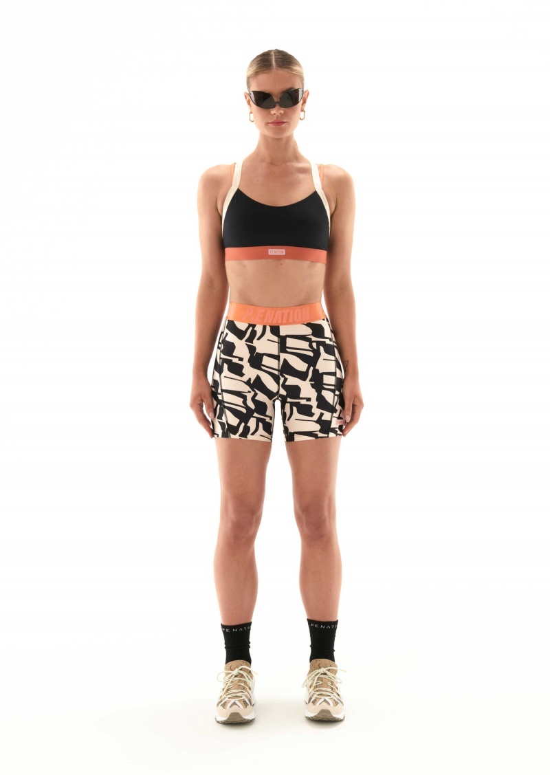 Black P.E Nation Oakmont Sports Bra | LYEWSQF-54