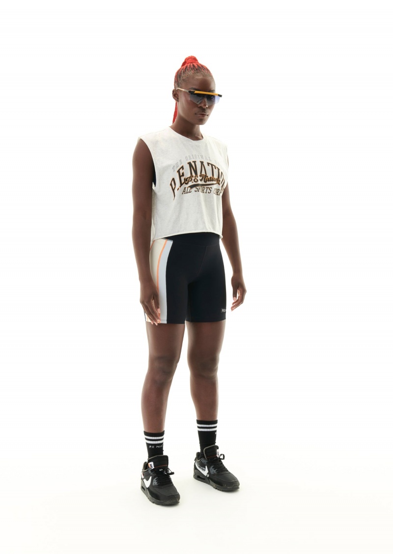 Black P.E Nation Pipeline Bike Short | AYZIHCT-70