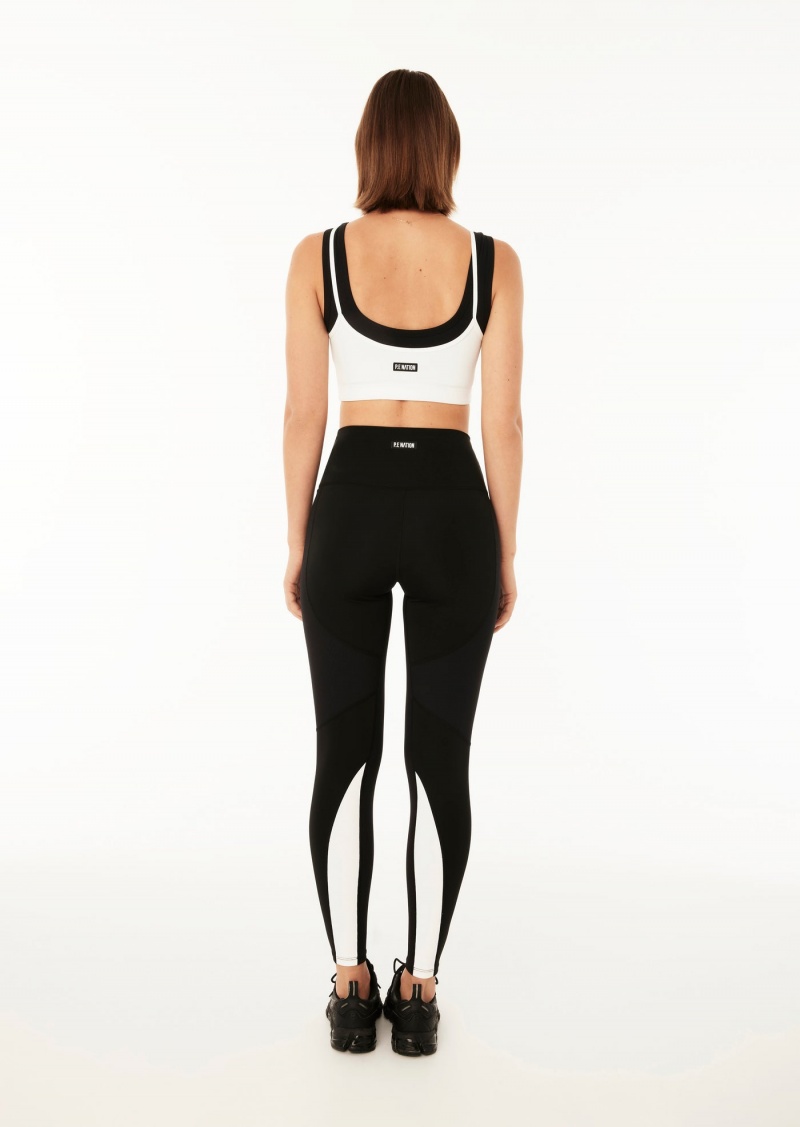 Black P.E Nation Podium 7/8 Legging | QDEAOXW-48