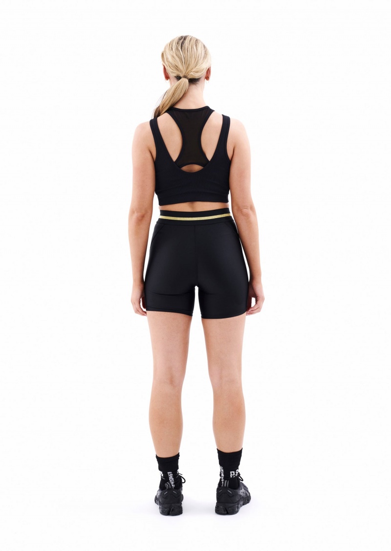 Black P.E Nation Runway Bike Short | JDFHAQZ-93