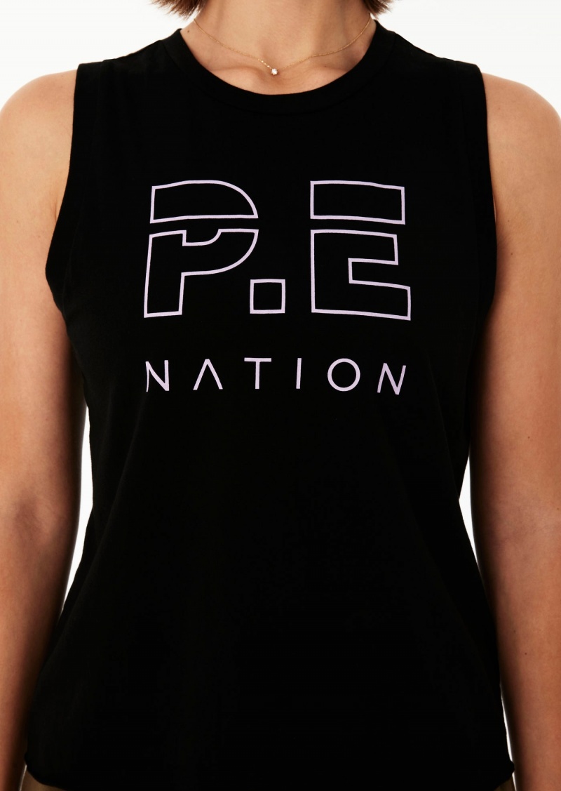 Black P.E Nation Shuffle Tank | REBCJSY-68