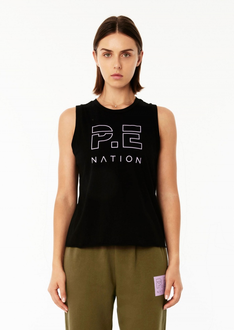 Black P.E Nation Shuffle Tank | REBCJSY-68