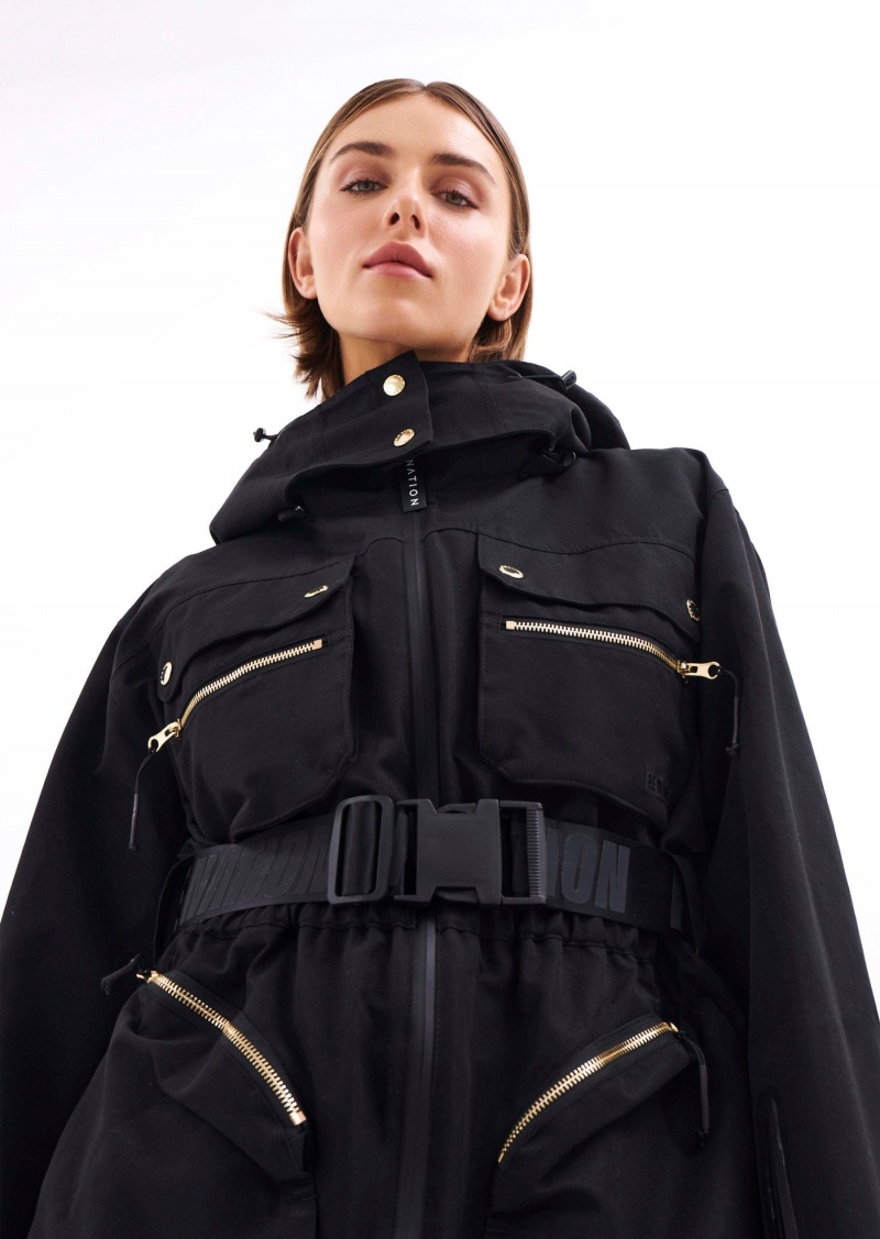 Black P.E Nation Sierra Shell Jacket | XPVJLUS-16