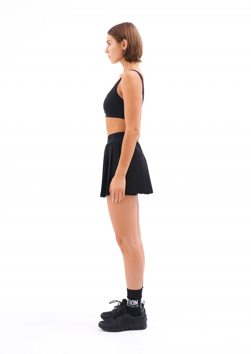 Black P.E Nation Volley Skirt | IWFVASN-05