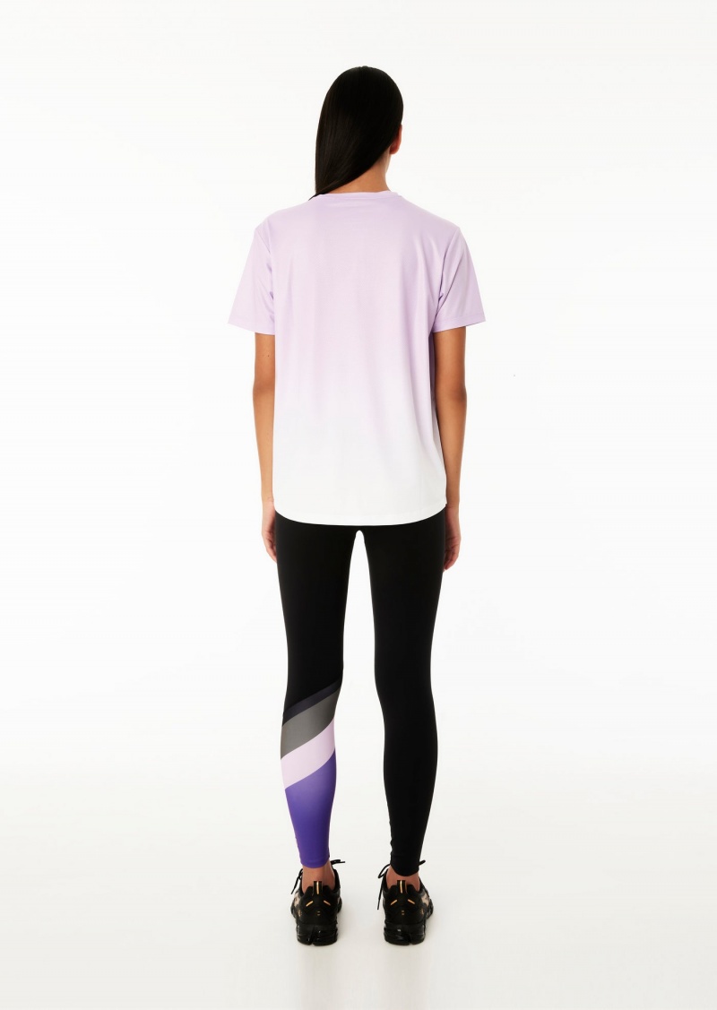 Black / Royal Lilac P.E Nation Pole Position 7/8 Legging | QPREAVF-36