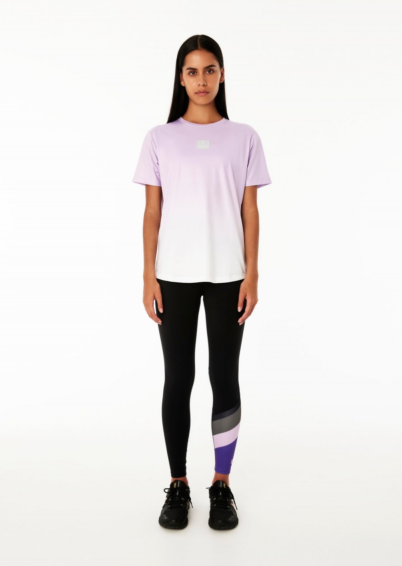 Black / Royal Lilac P.E Nation Pole Position 7/8 Legging | QPREAVF-36