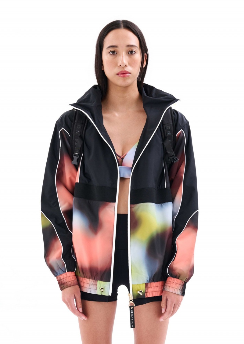 Blur Print P.E Nation Cyper Printed Jacket | SWCRIAQ-48