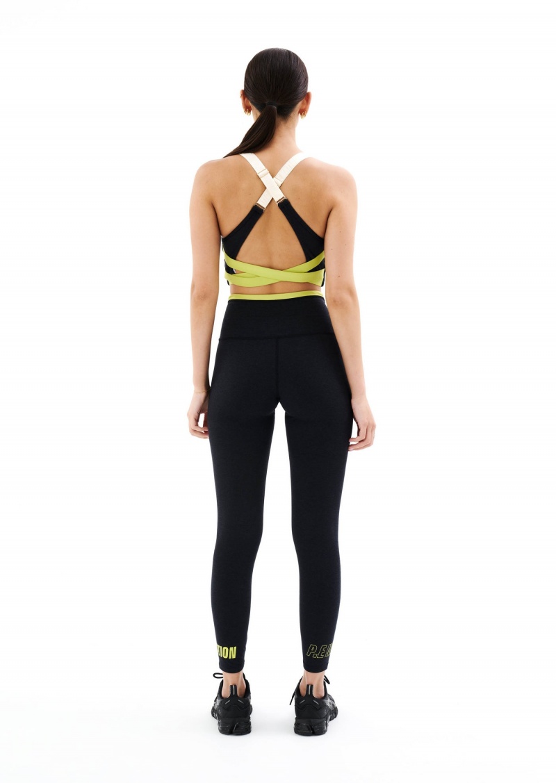 Charcoal Marl P.E Nation Orbital Sports Bra | MFCZSKJ-96