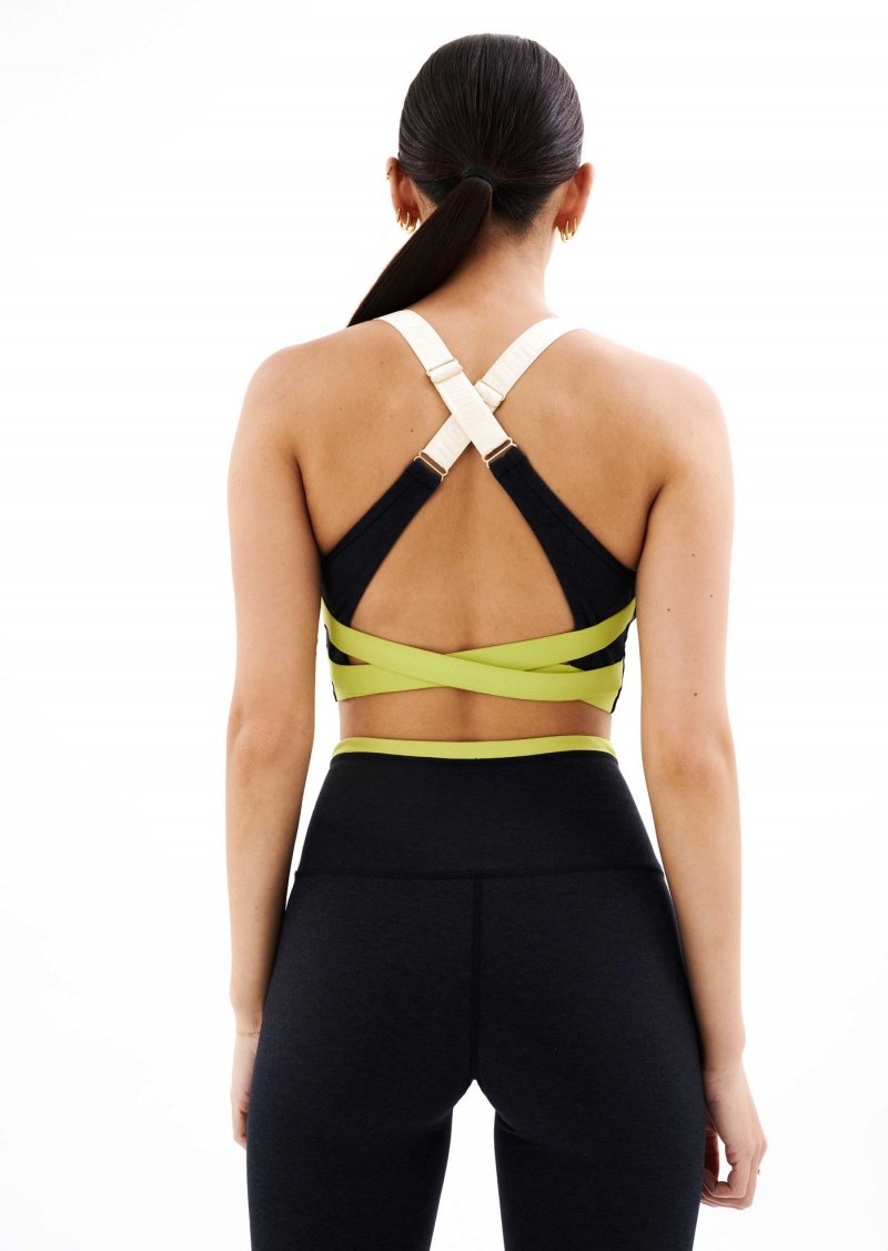 Charcoal Marl P.E Nation Orbital Sports Bra | MFCZSKJ-96