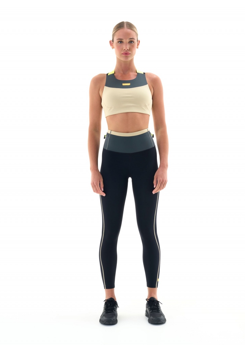 Charcoal P.E Nation Transmission Sports Bra | PDFURKW-09