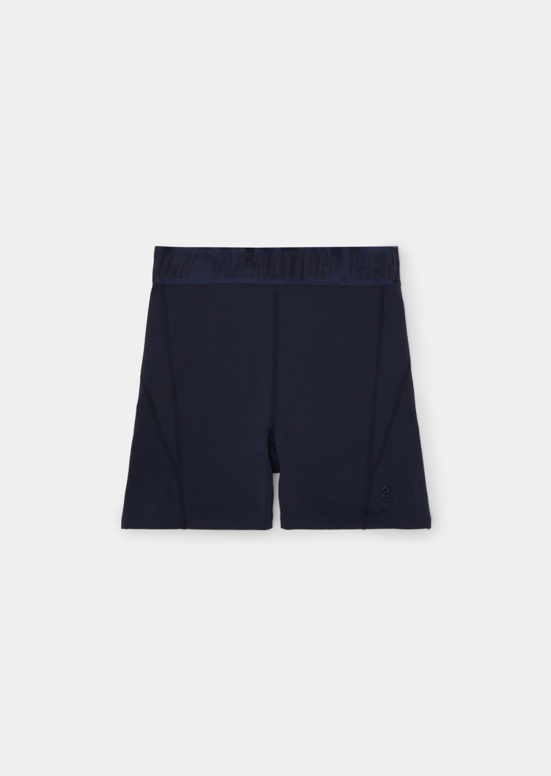 Dark Navy P.E Nation Backcheck Bike Short | GBYZWLS-50