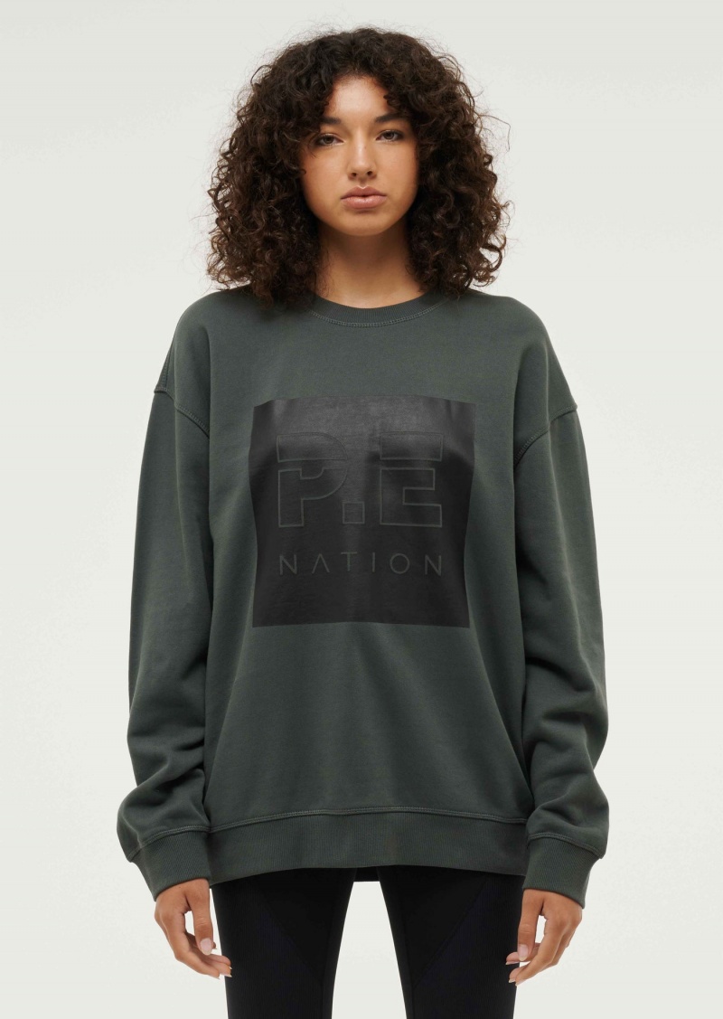 Dark Shadow P.E Nation Cut Shot Sweat | WQLDJNG-09