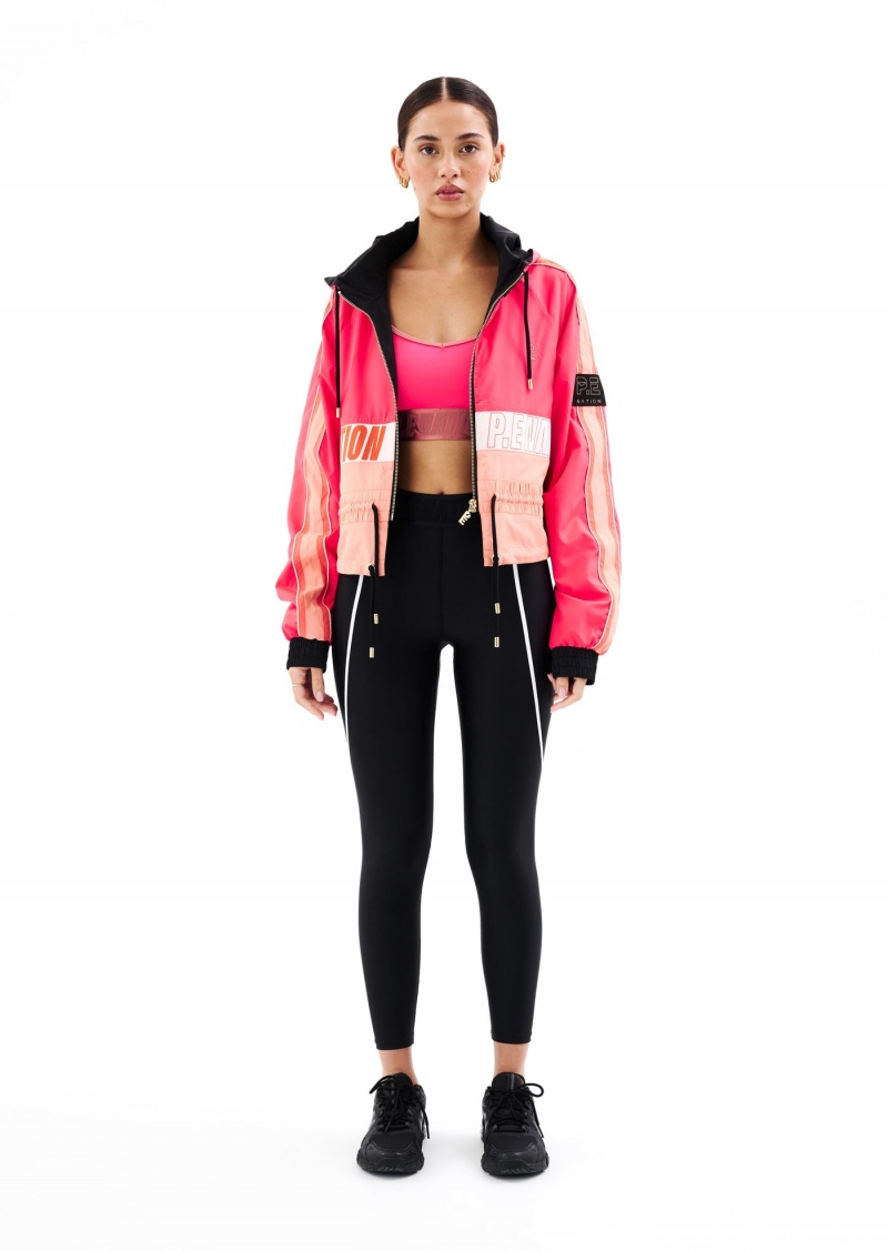 Diva Pink P.E Nation Cropped Man Down Jacket | KDZBTOA-28