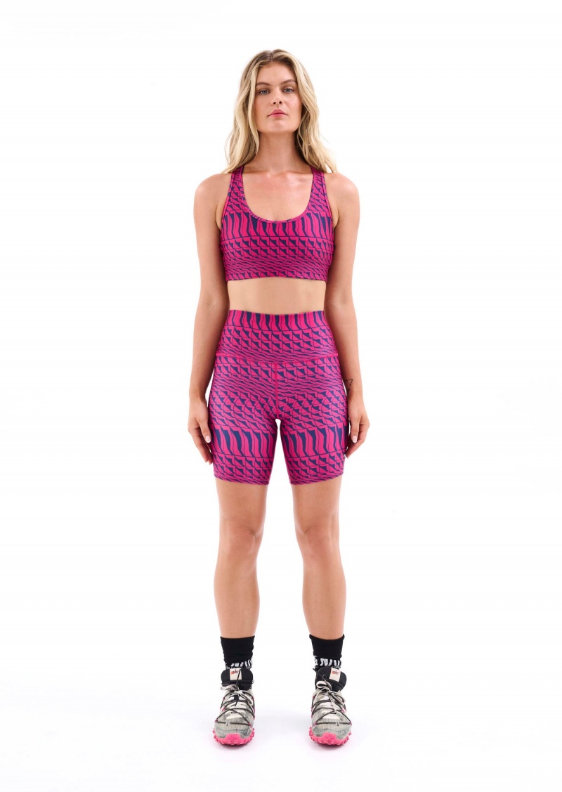 Geometric Print P.E Nation Empire Bike Short | VEAXKFS-64